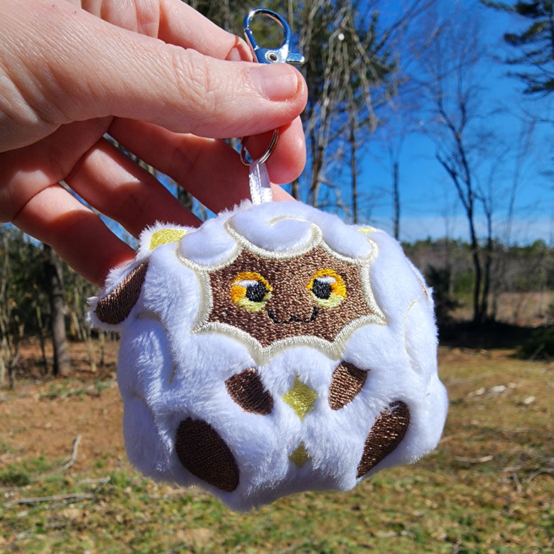 Lamball PalWorld Plushie Keychain Plush keychain Sweethaven Cottage