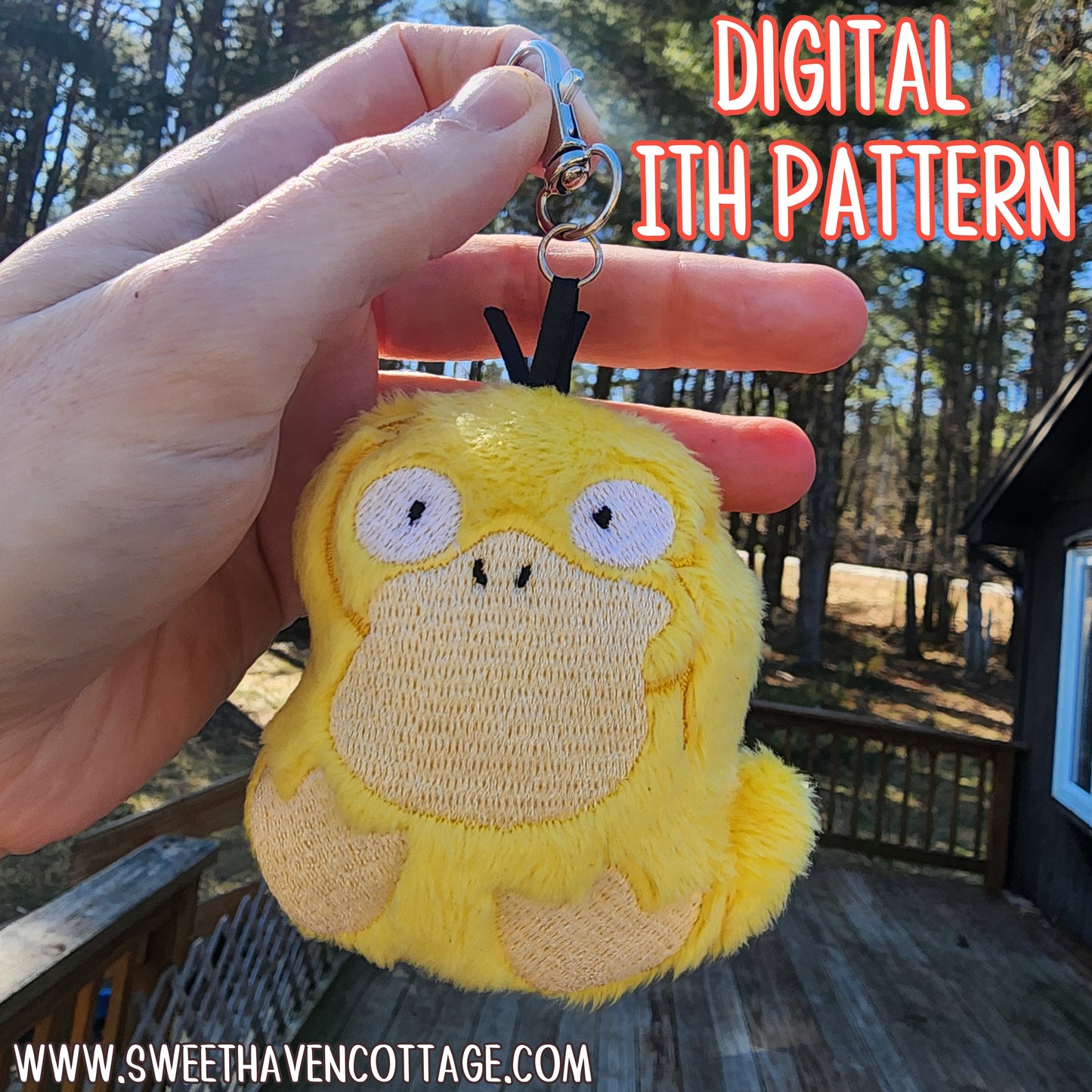 Psyduck ITH Pattern for Embroidery Machines Patterns Sweethaven Cottage