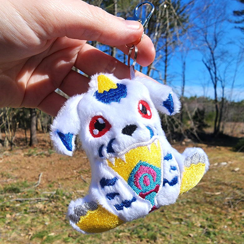 Digimon Gabumon Plushie Keychain Plush keychain Sweethaven Cottage
