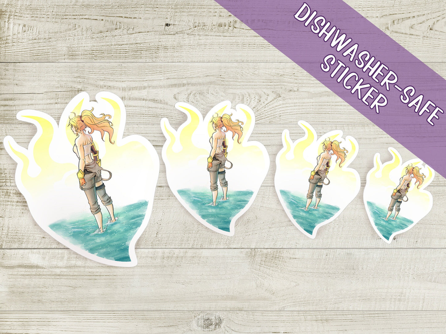 Yang Xiao Long WATERPROOF Vinyl Sticker Semi-glossy Dishwasher-safe laminated vinyl decal laptop sticker Free shipping Sweethaven Cottage
