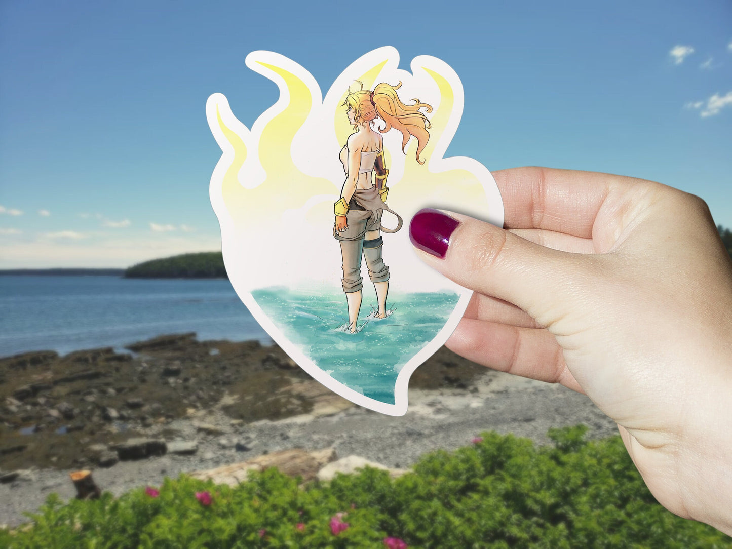 Yang Xiao Long WATERPROOF Vinyl Sticker Semi-glossy Dishwasher-safe laminated vinyl decal laptop sticker Free shipping Sweethaven Cottage