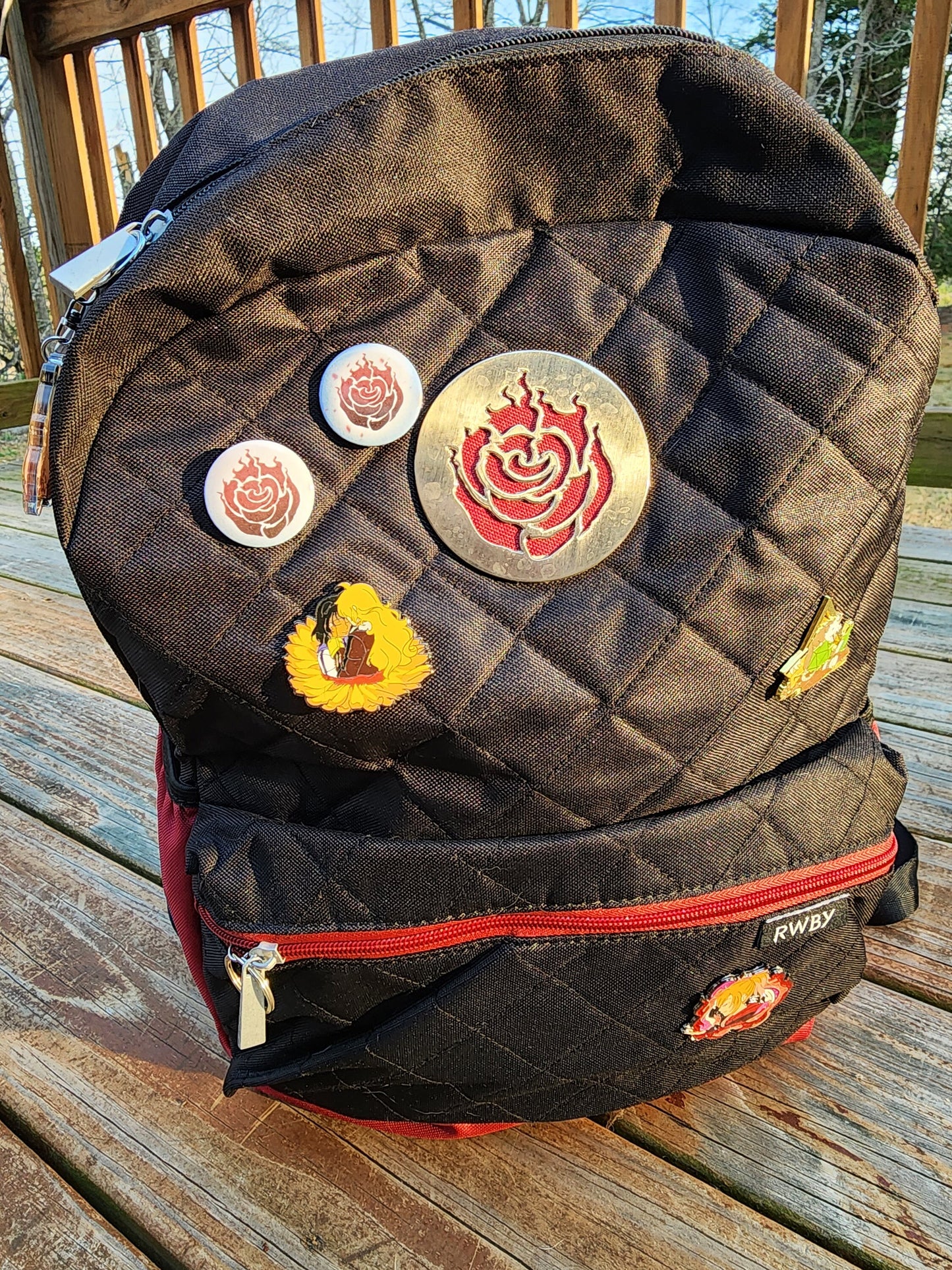 Team RWBY PIN Buttons SET 1.25 inch 32mm pinback button badge emblem pack Ruby Weiss Yang Blake symbols pins collection or single pins Sweethaven Cottage
