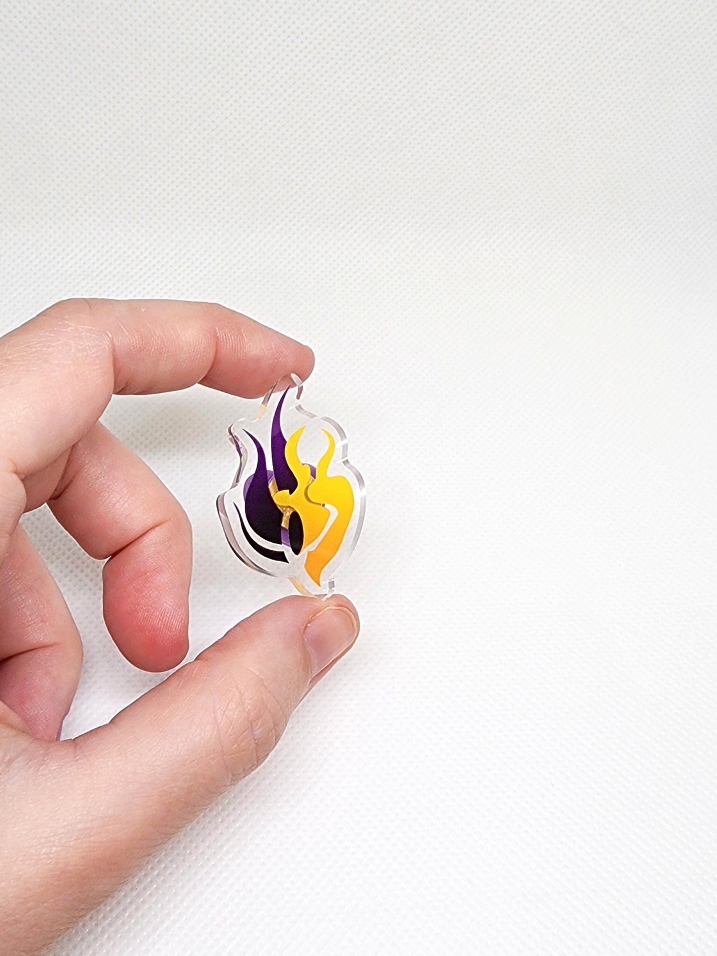 Bumbleby Emblem Clear Acrylic Pin BMBLB Bumblebee Symbol clear badge Sweethaven Cottage