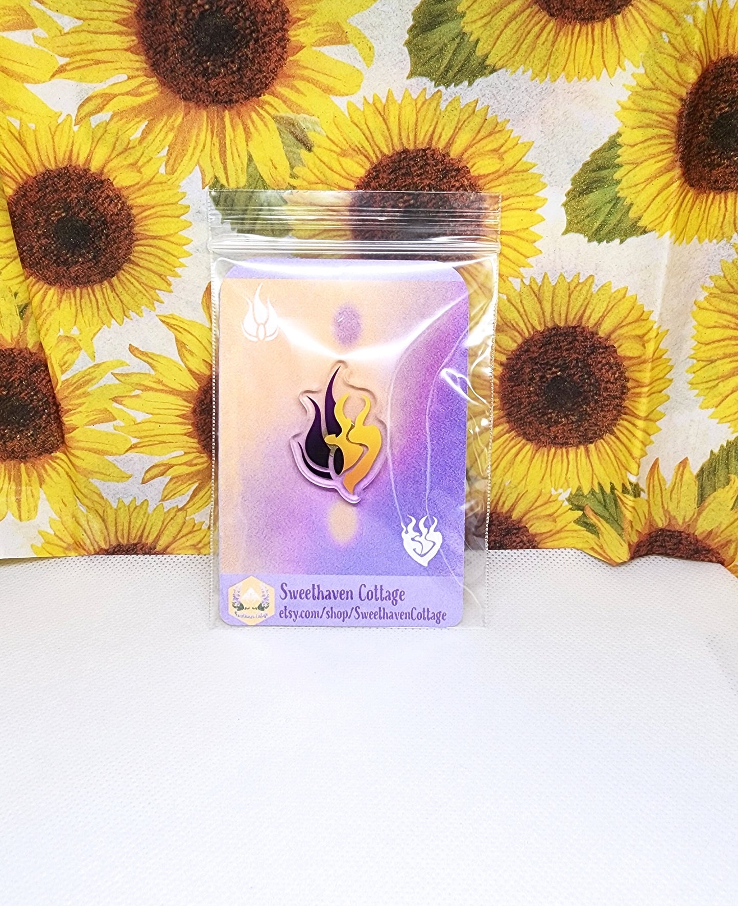 Bumbleby Emblem Clear Acrylic Pin BMBLB Bumblebee Symbol clear badge Sweethaven Cottage