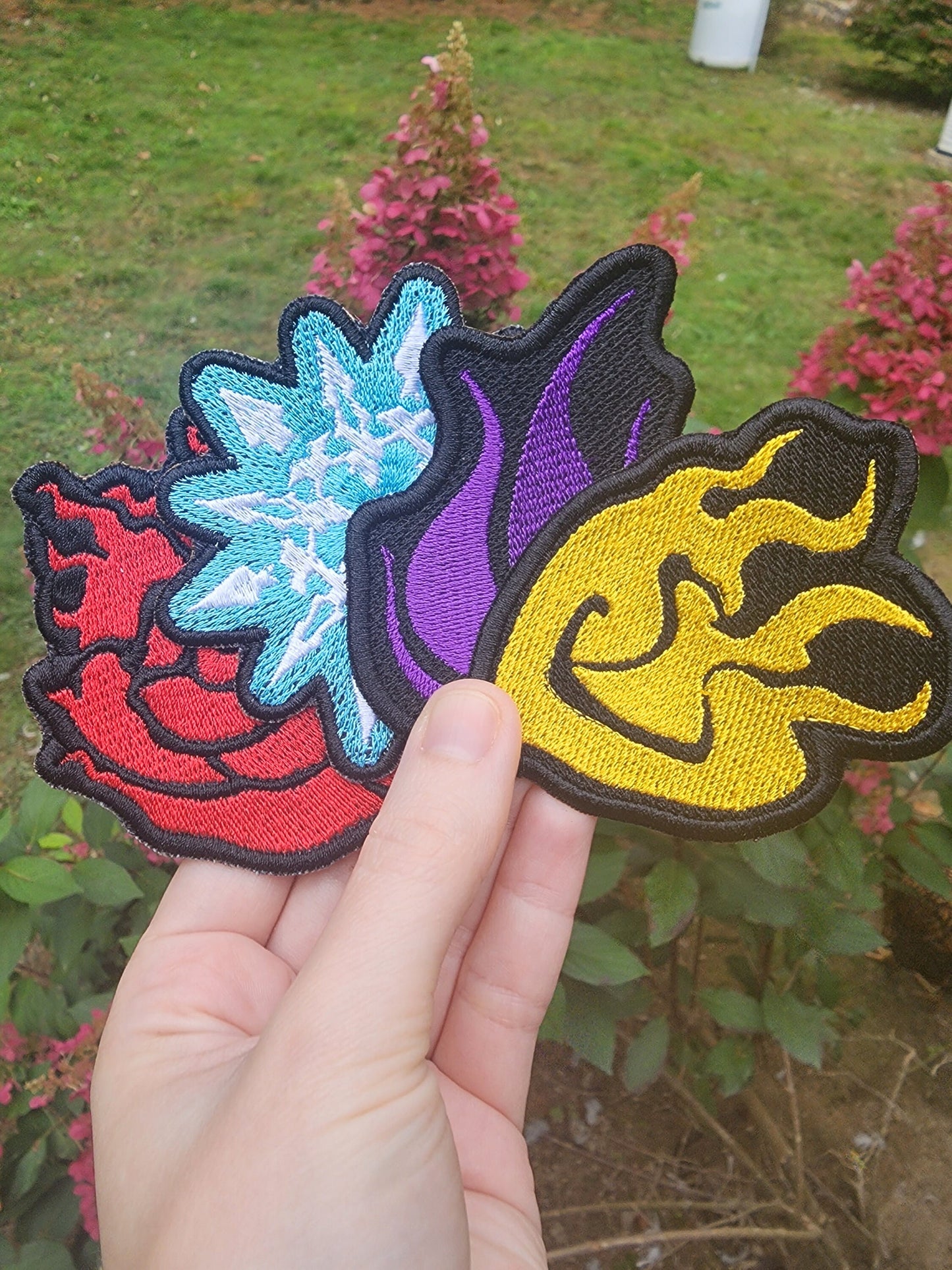 Team RWBY Embroidered Emblem Iron-on Patch SET symbol fabric embroidery patches Free shipping Sweethaven Cottage