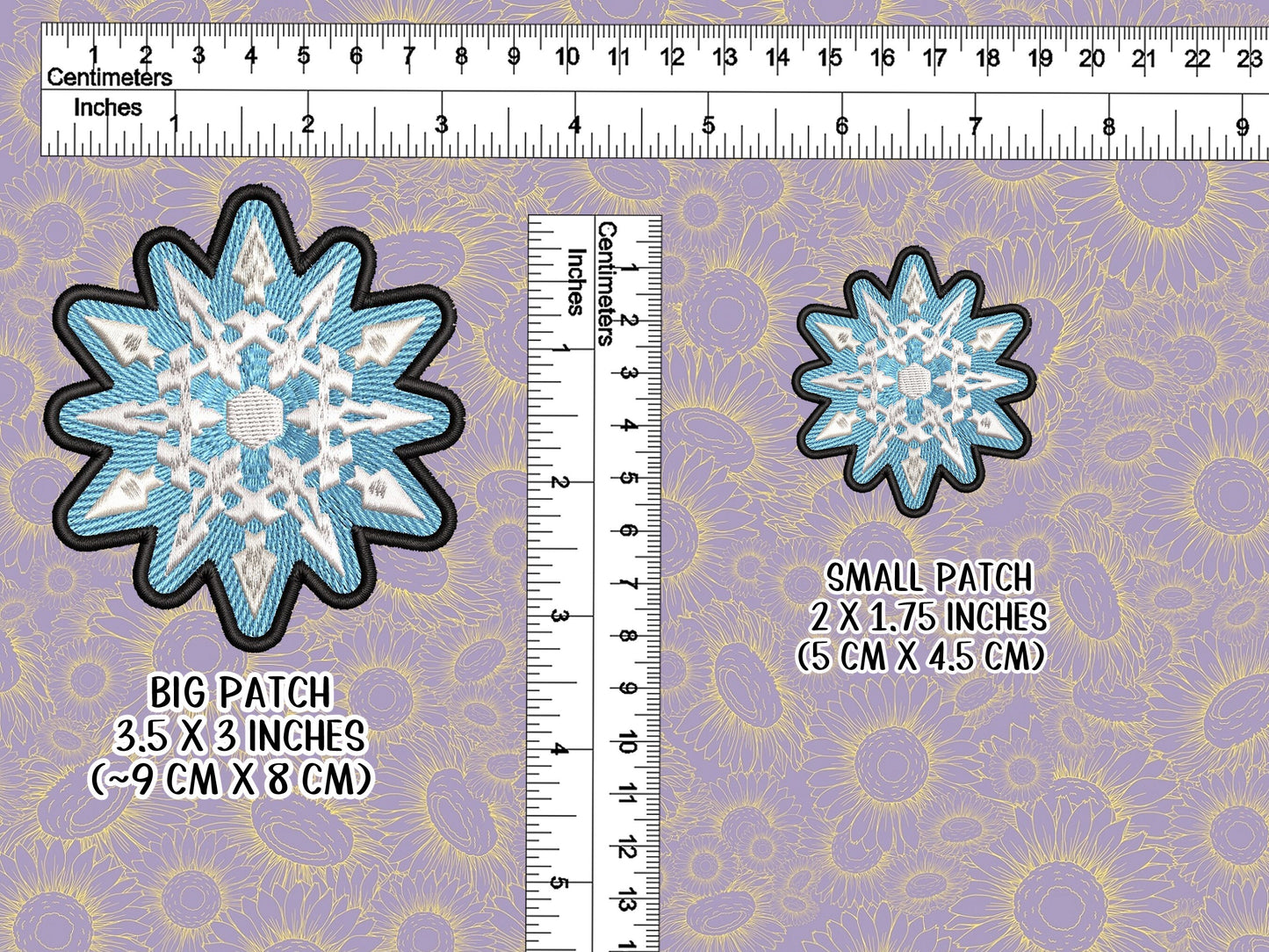 Weiss Schnee Embroidered Emblem Iron-on Patch symbol fabric embroidery patch Free shipping Sweethaven Cottage
