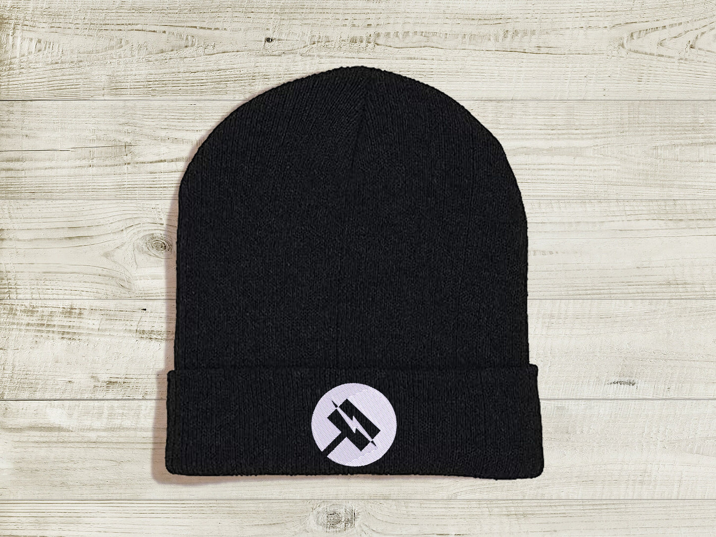 Nora Valkyrie JNPR Embroidered Beanie hat | Custom cozy winter knitted skull cap with Nora's emblem Sweethaven Cottage