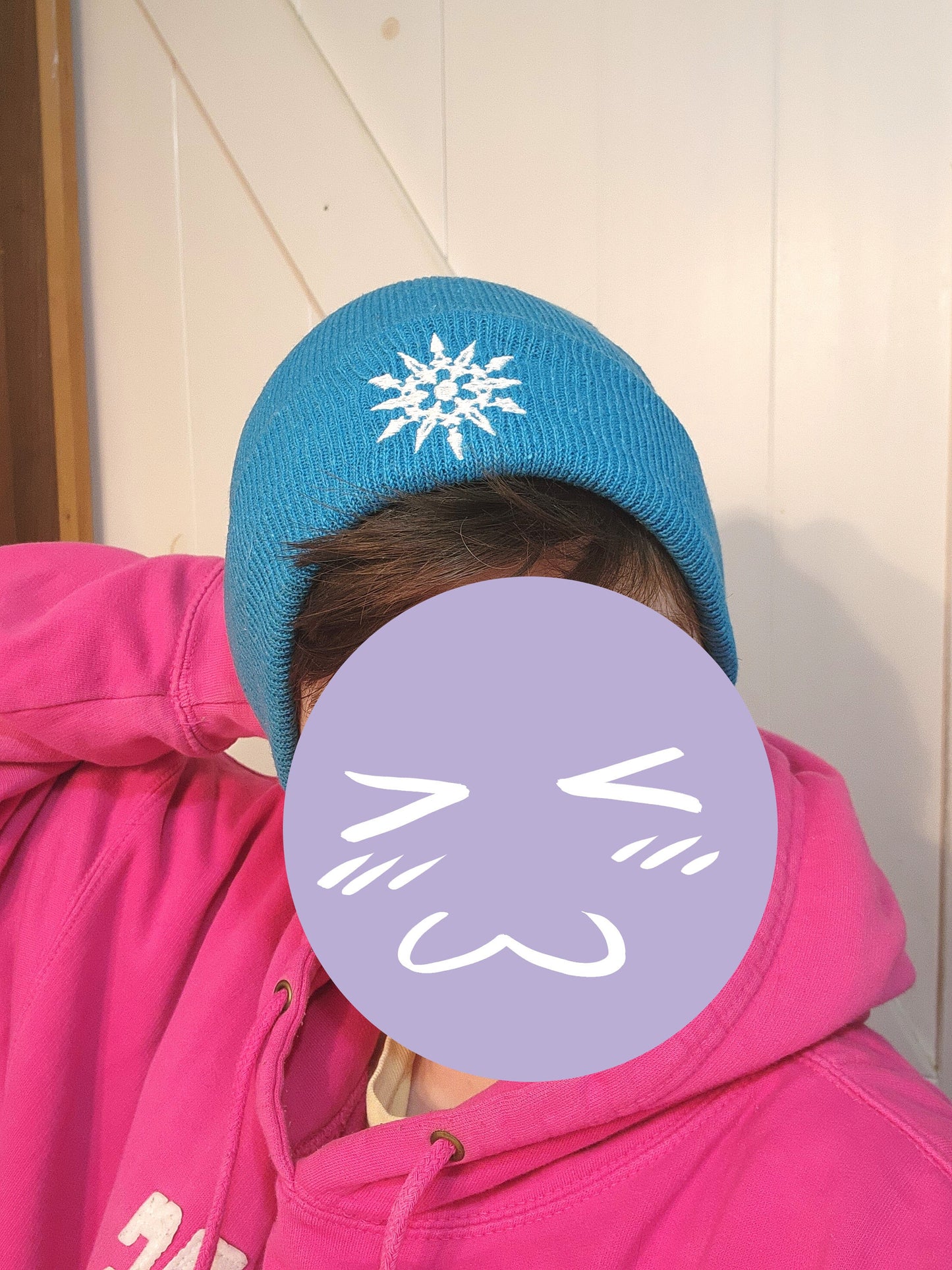 Weiss Schnee Embroidered Beanie hat | Custom cozy winter knitted skull cap with Weiss' emblem Sweethaven Cottage