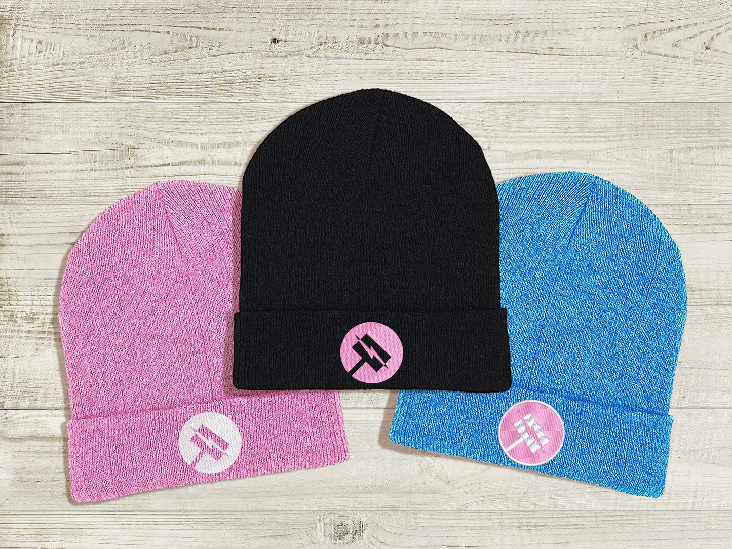 Nora Valkyrie JNPR Embroidered Beanie hat | Custom cozy winter knitted skull cap with Nora's emblem Sweethaven Cottage