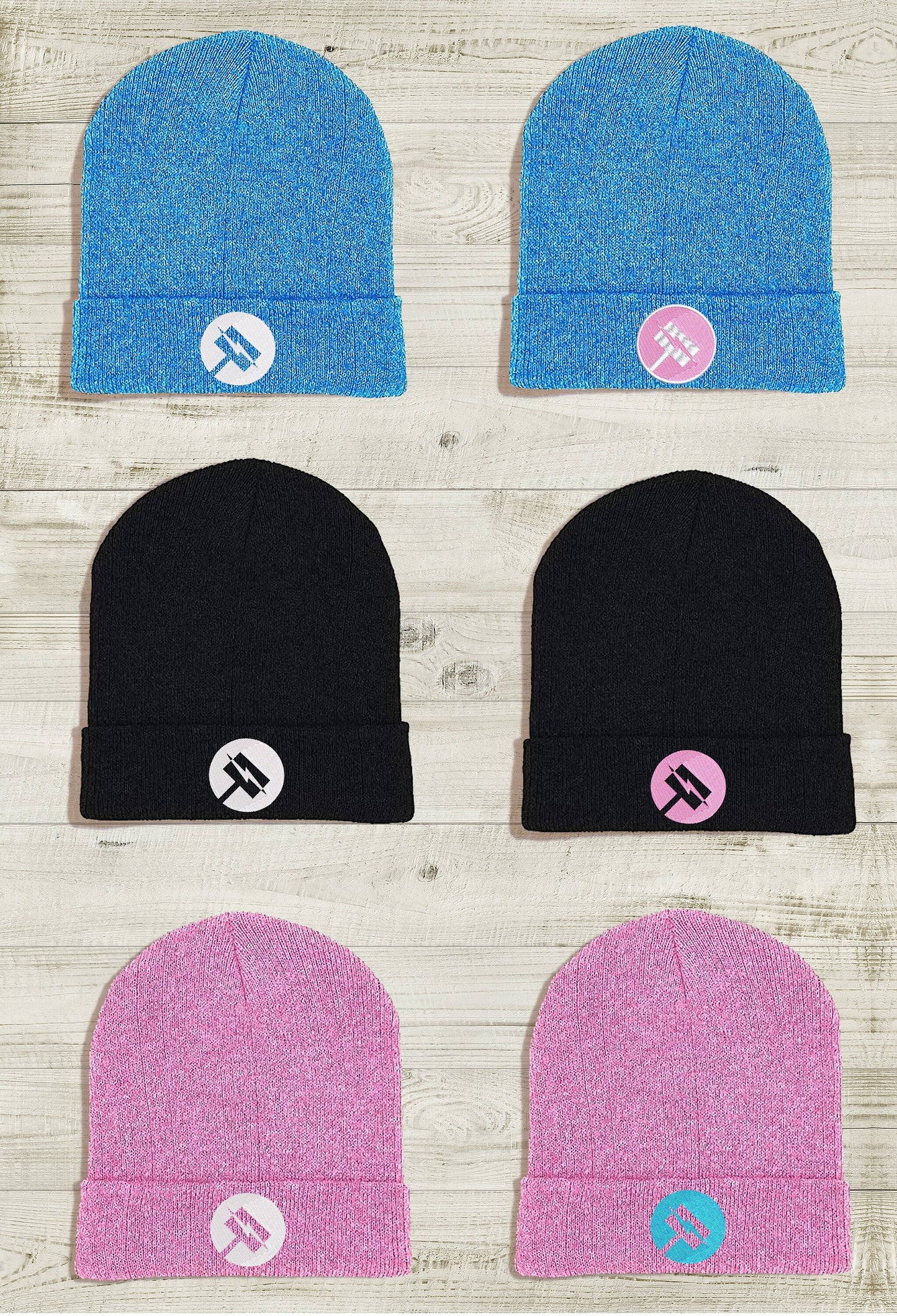 Nora Valkyrie JNPR Embroidered Beanie hat | Custom cozy winter knitted skull cap with Nora's emblem Sweethaven Cottage