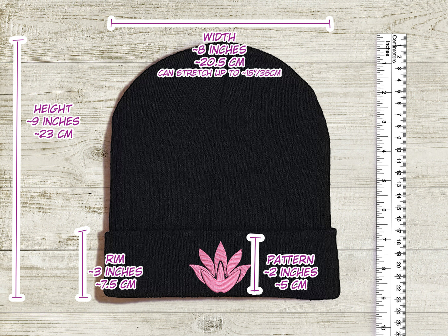 Lie Ren JNPR Embroidered Beanie hat | Custom cozy winter knitted skull cap with Ren's emblem Sweethaven Cottage