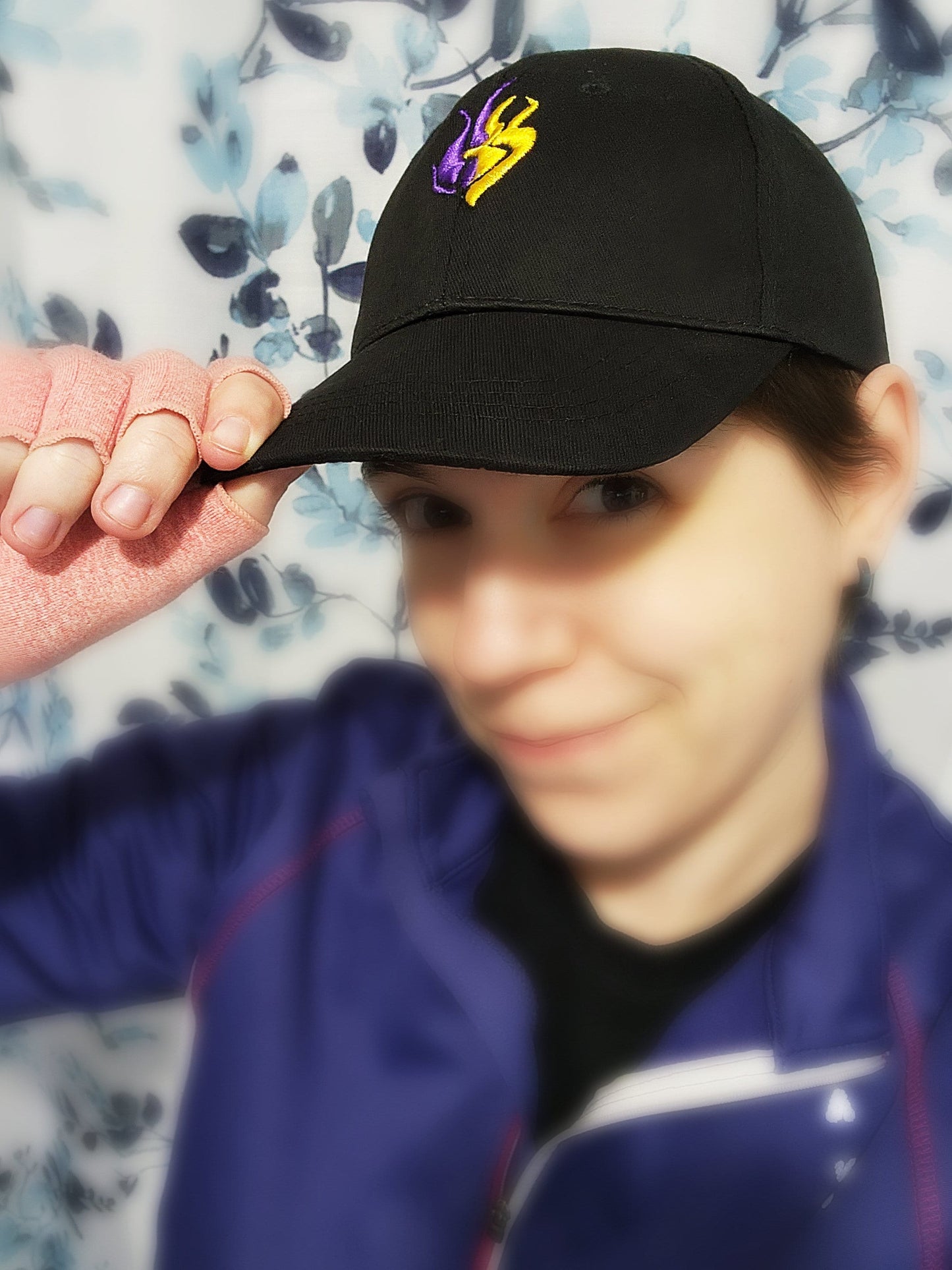 Bumbleby Embroidered Baseball hat | Custom black adjustable size baseball cap with Yang and Blake's emblem Sweethaven Cottage