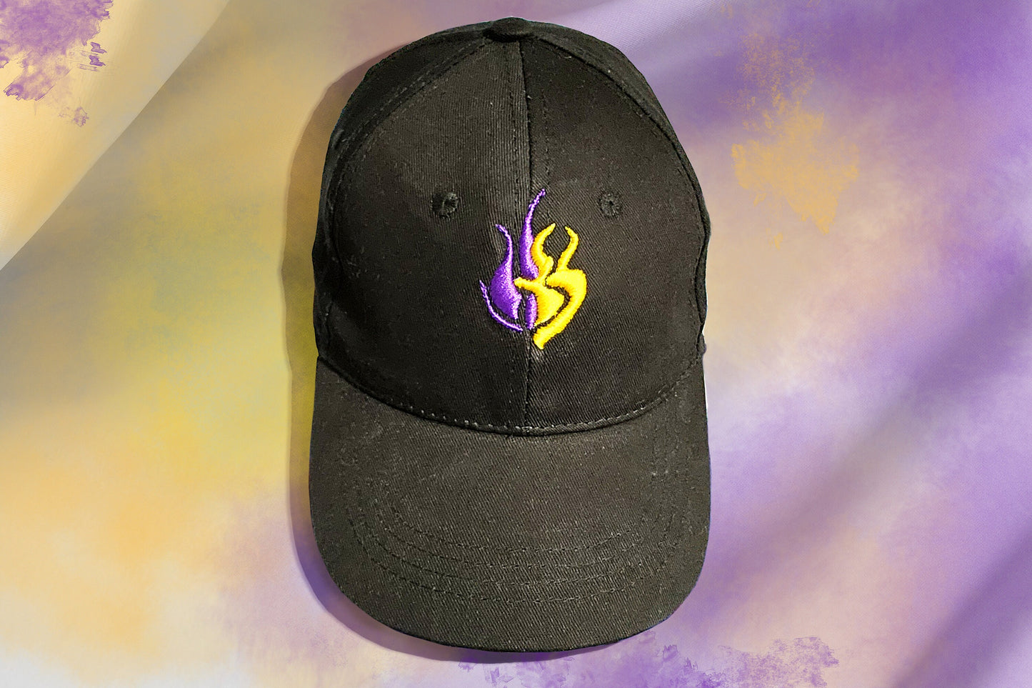 Bumbleby Embroidered Baseball hat | Custom black adjustable size baseball cap with Yang and Blake's emblem Sweethaven Cottage