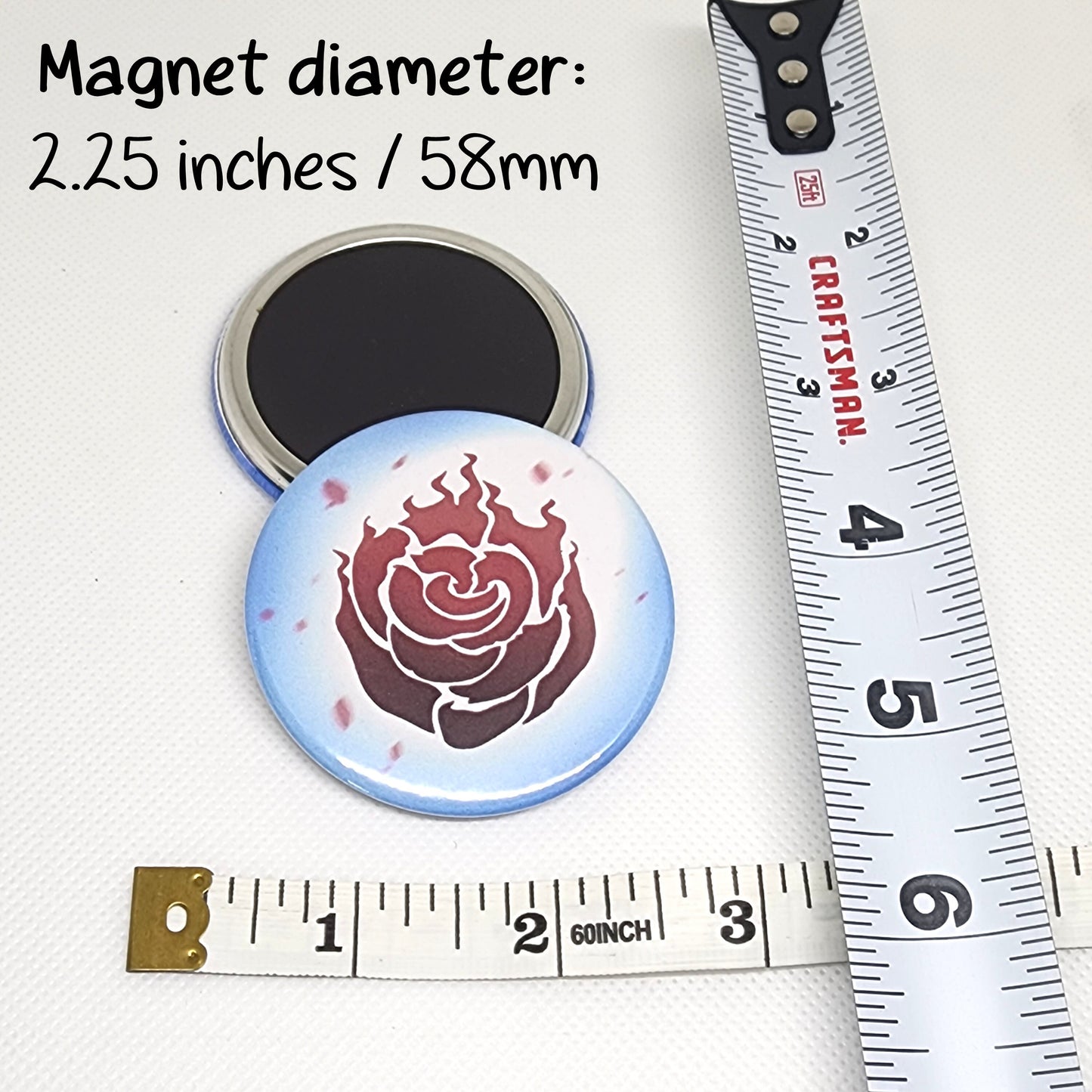 BUMBLEBY Fridge MAGNETS 2.25 inch 58mm Blake and Yang BMBLB Sapphic round rubber magnetic accessory Sweethaven Cottage