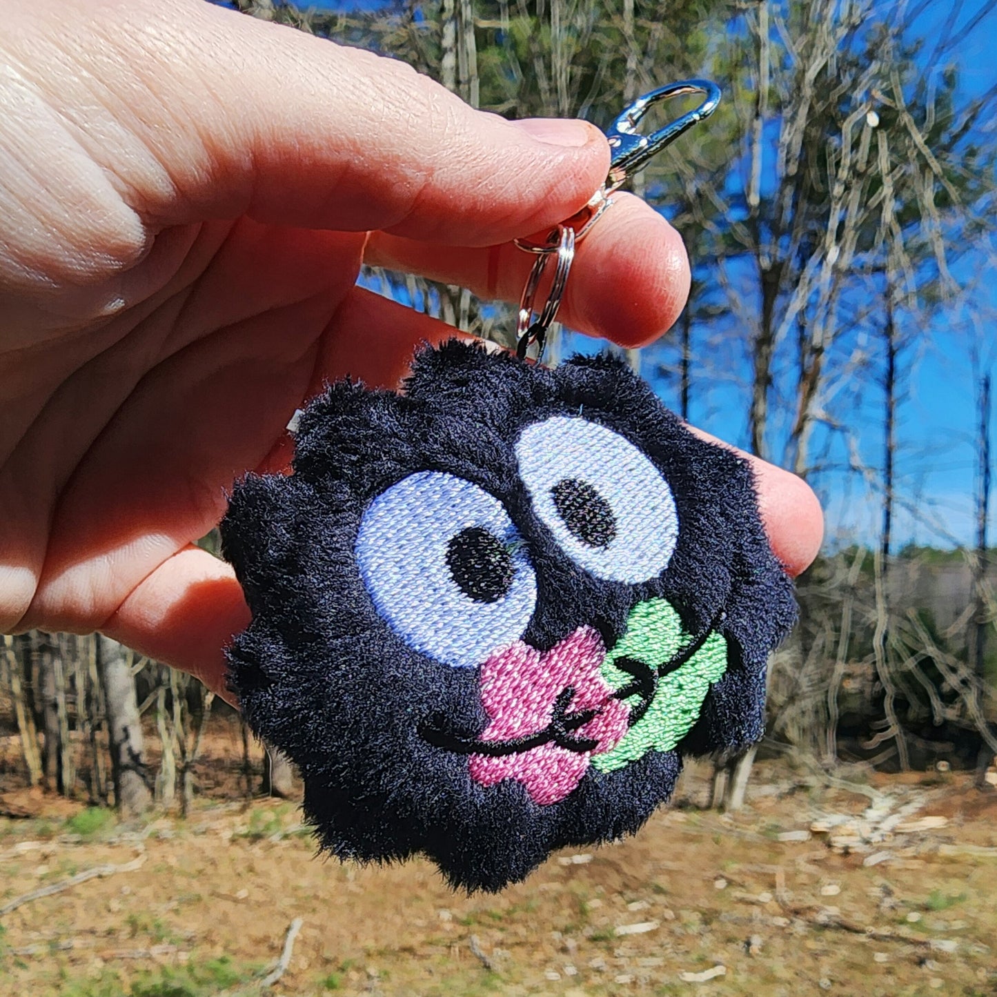 Soot Sprite Susuwatari Plushie Keychain Plush keychain Sweethaven Cottage