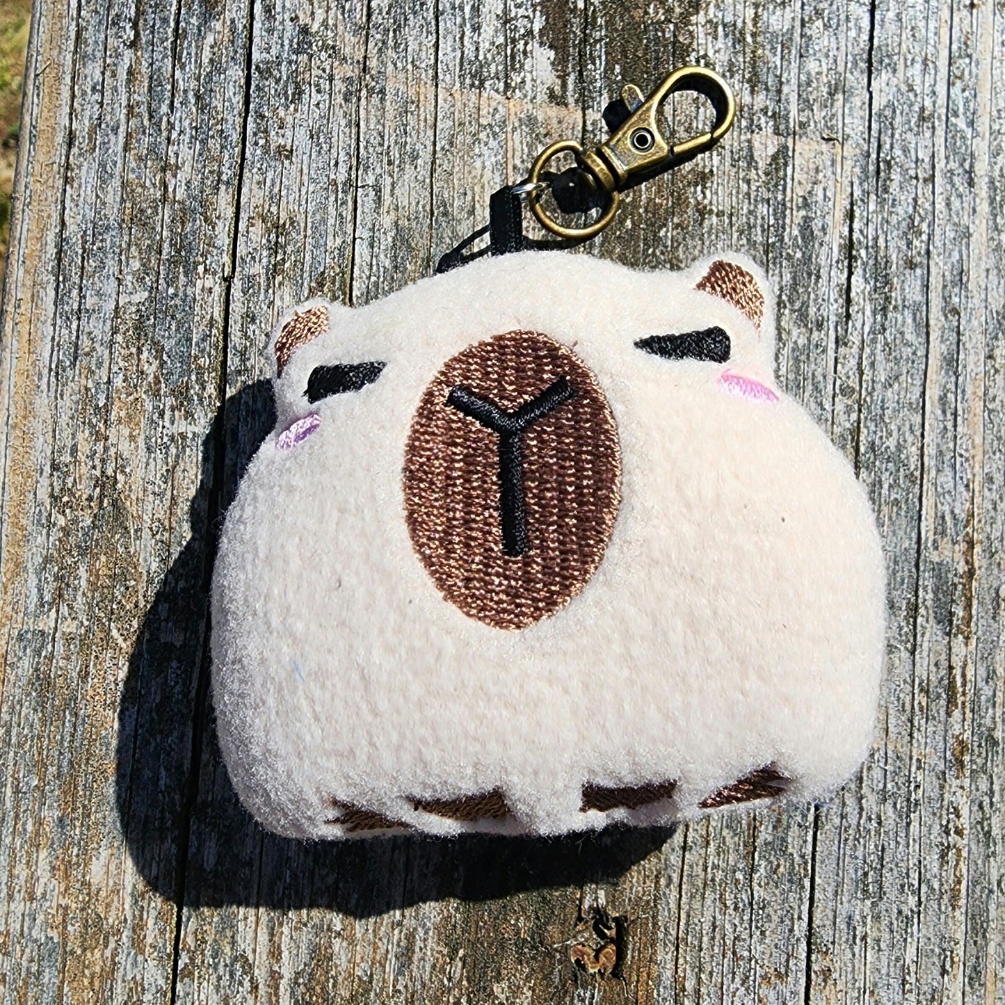 Capybara Plushie Keychain Plush keychain Sweethaven Cottage