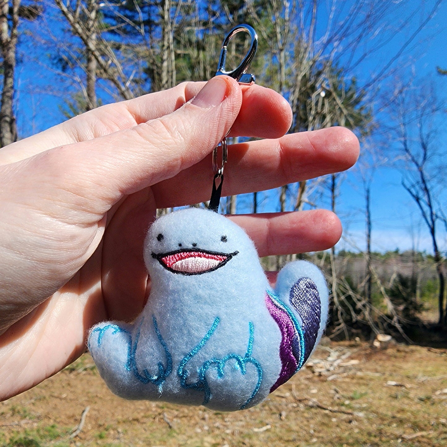 Quagsire Pokemon Plushie Keychain Plush keychain Sweethaven Cottage