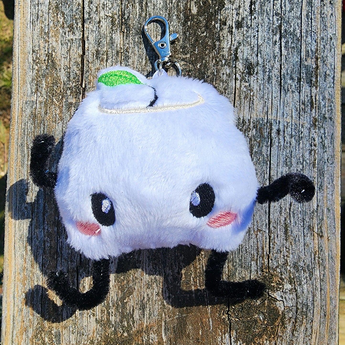 Stardew Valley Junimo Plushie Keychain Plush keychain Sweethaven Cottage