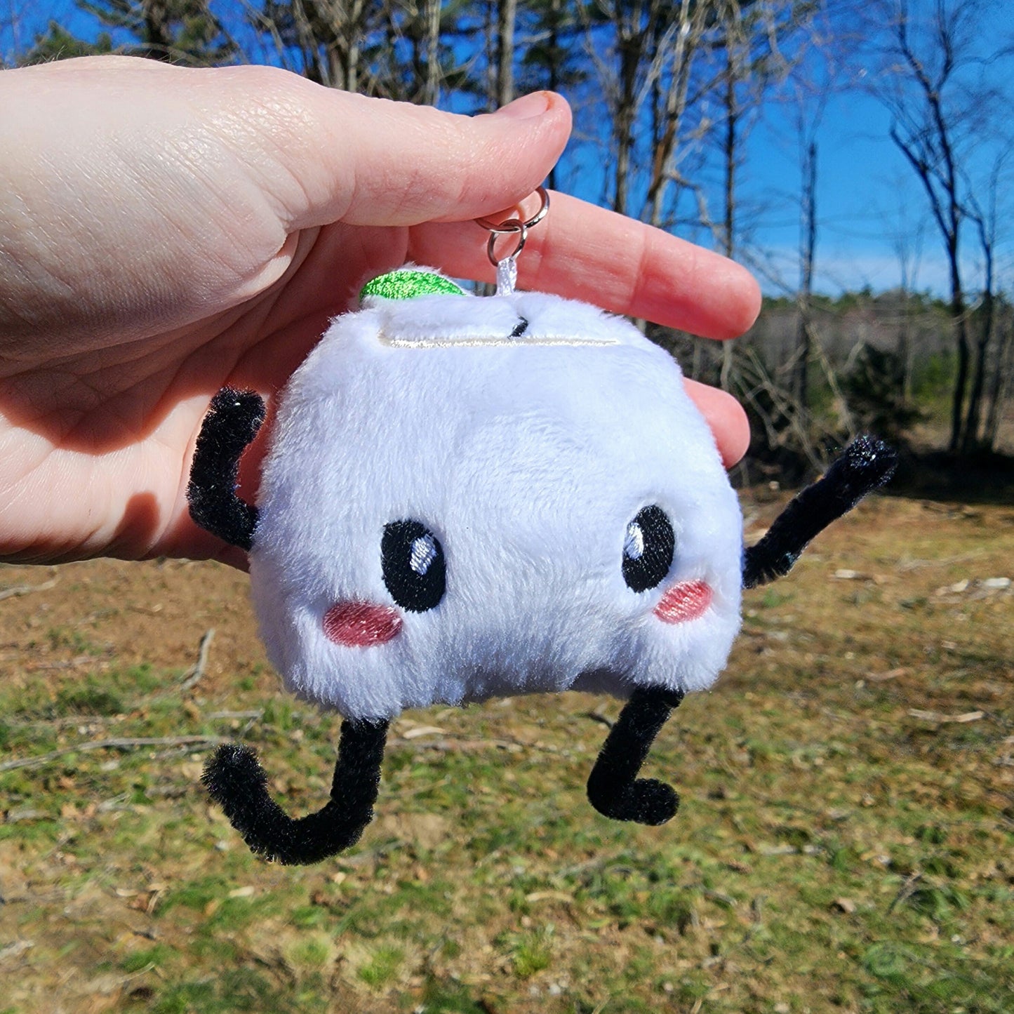 Stardew Valley Junimo Plushie Keychain Plush keychain Sweethaven Cottage