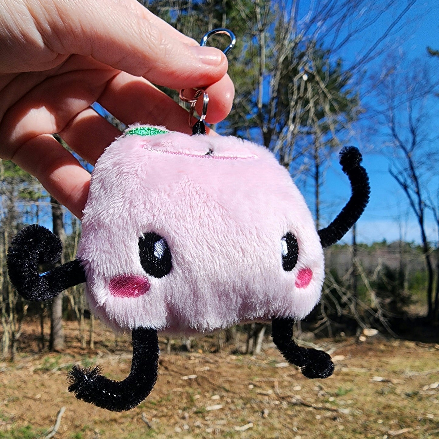 Stardew Valley Junimo Plushie Keychain Plush keychain Sweethaven Cottage