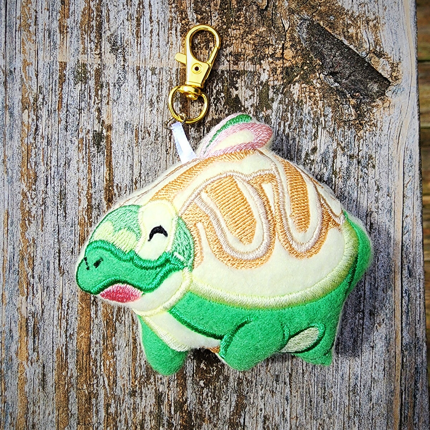 Appletun Pokemon Plushie Keychain Plush keychain Sweethaven Cottage Shiny