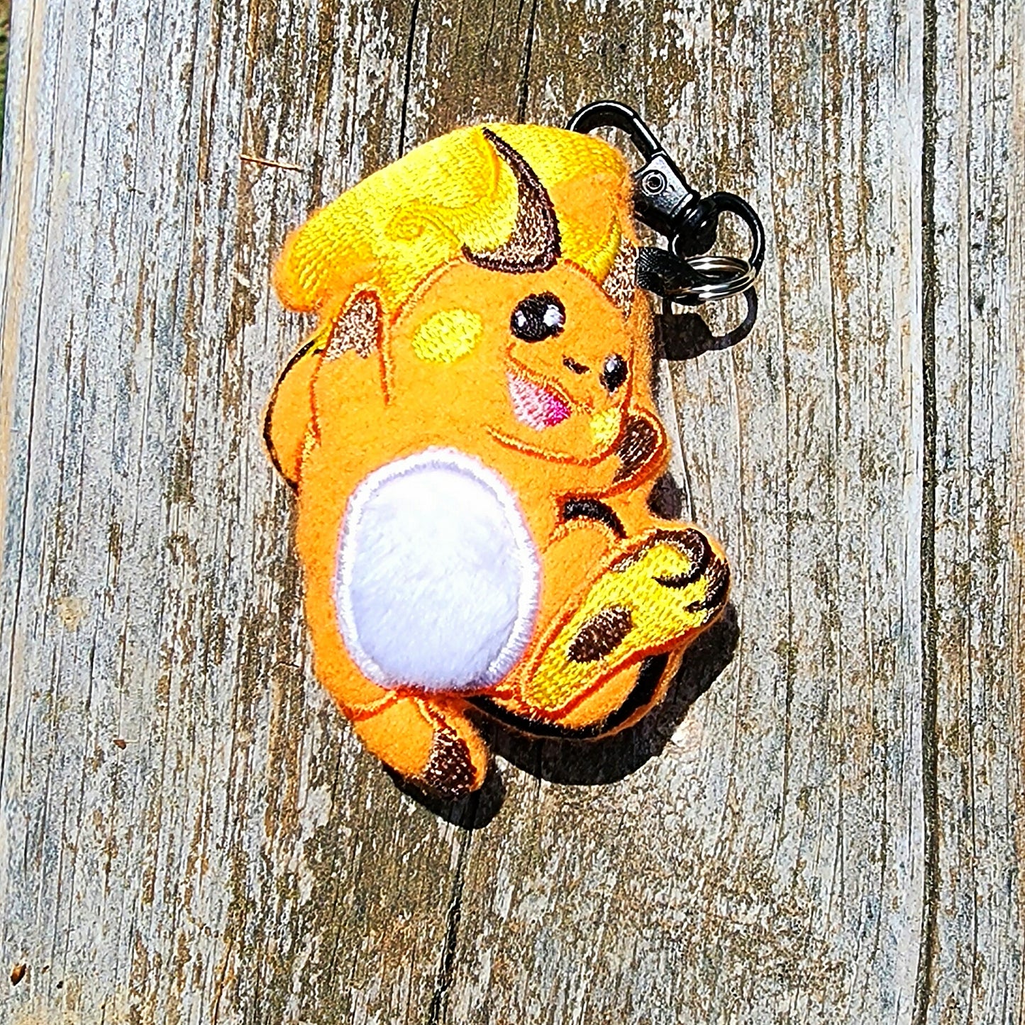 Raichu Pokemon Plushie Keychain Plush keychain Sweethaven Cottage
