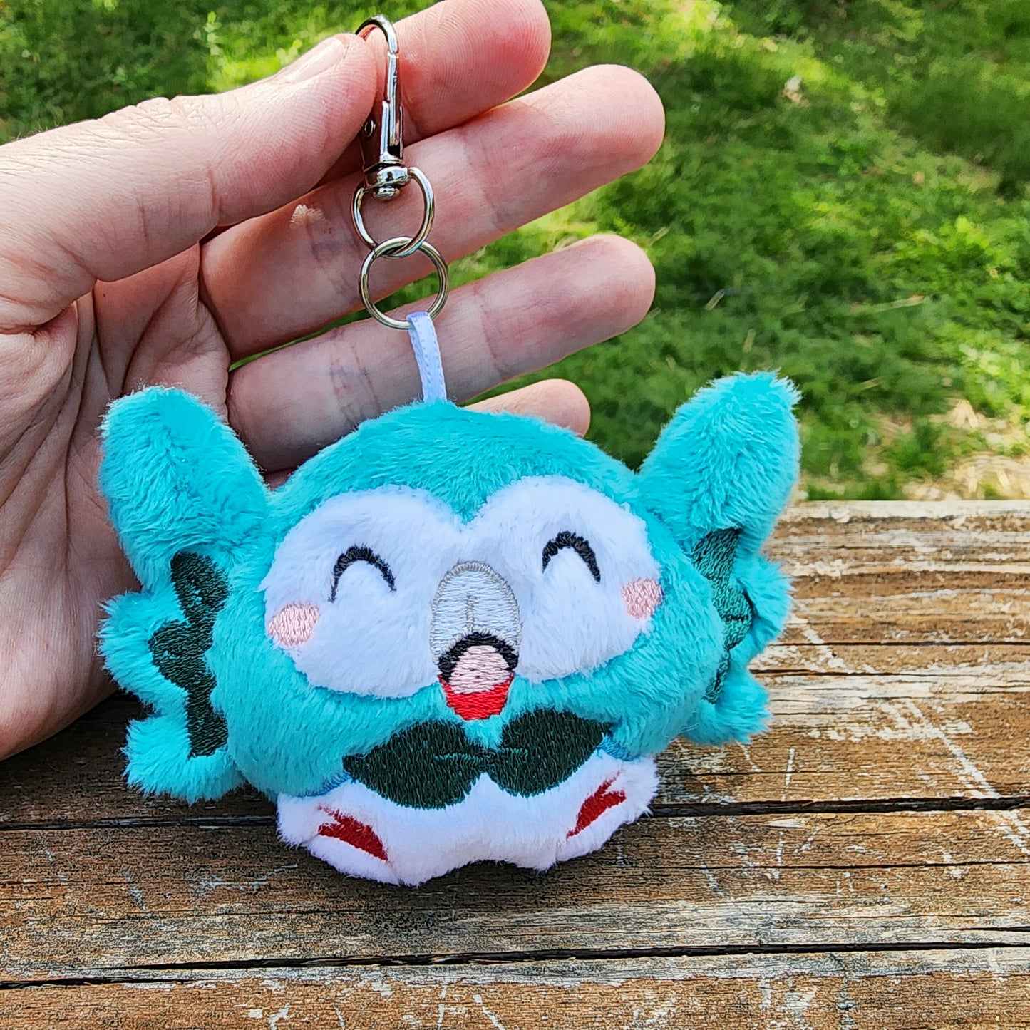 Rowlet Pokemon Plushie Keychain Plush keychain Sweethaven Cottage