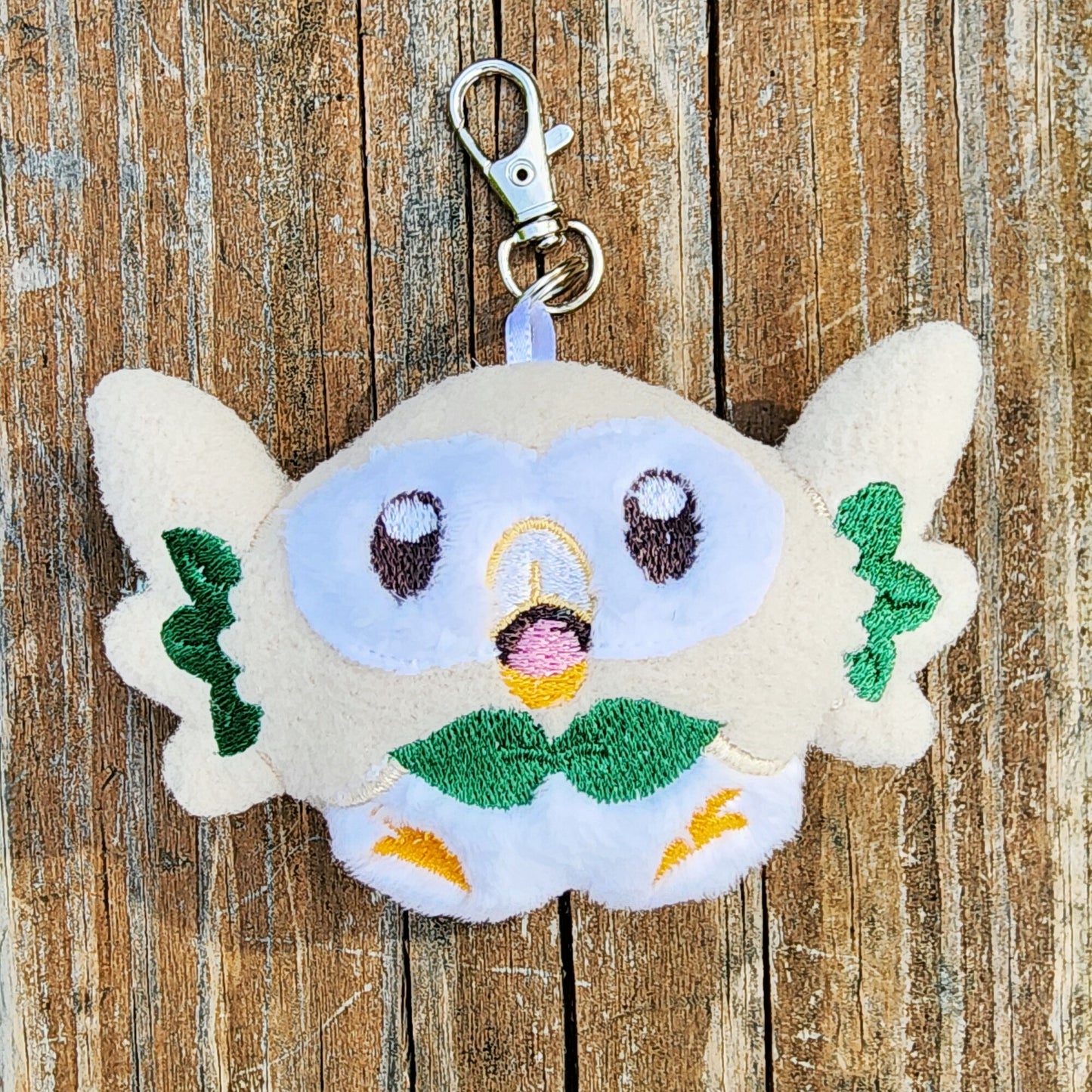 Rowlet Pokemon Plushie Keychain Plush keychain Sweethaven Cottage