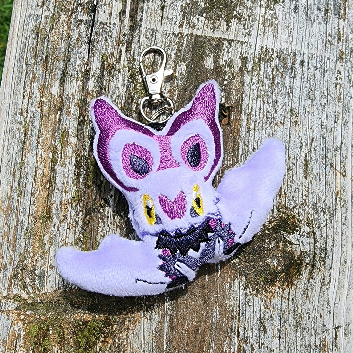 Noibat Pokemon Plushie Keychain Plush keychain Sweethaven Cottage Normal version