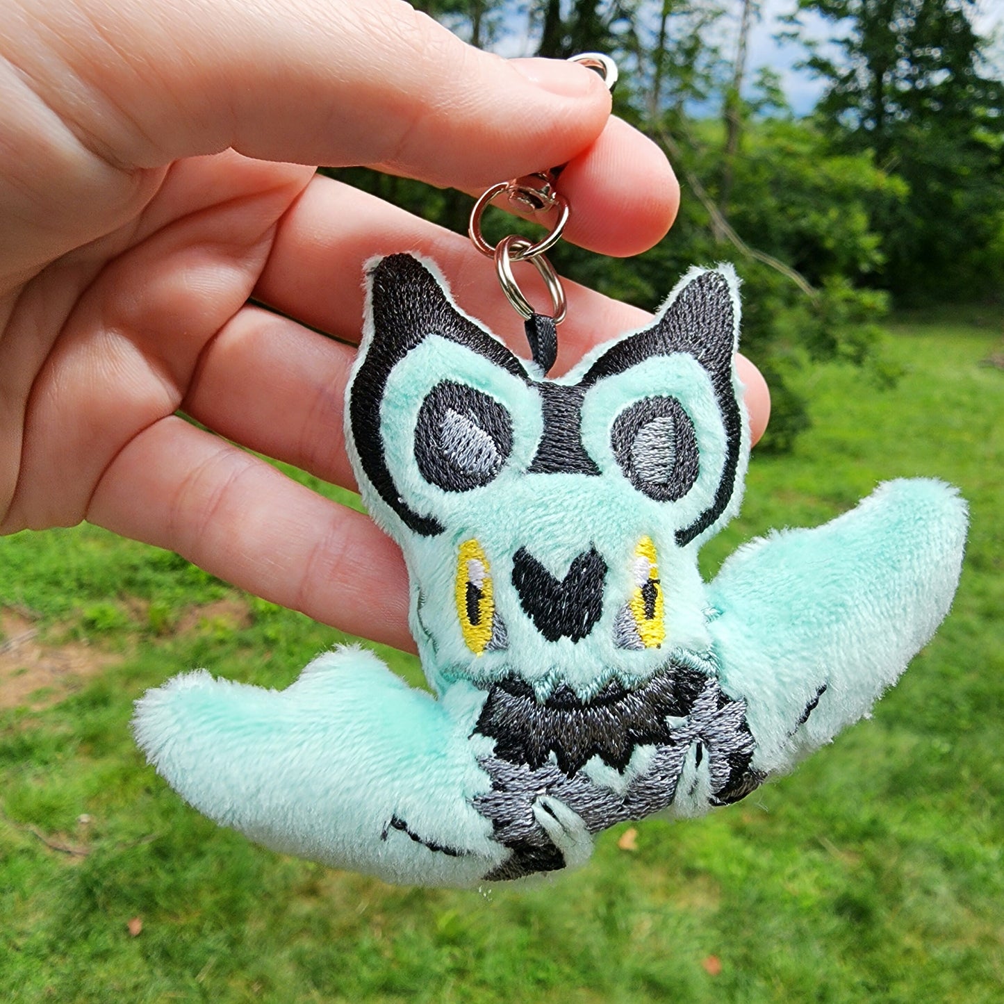 Noibat Pokemon Plushie Keychain Plush keychain Sweethaven Cottage Shiny