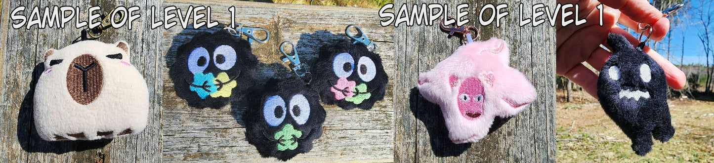 Custom Plushie Keychain Plush keychain Sweethaven Cottage Level 1 (simple)