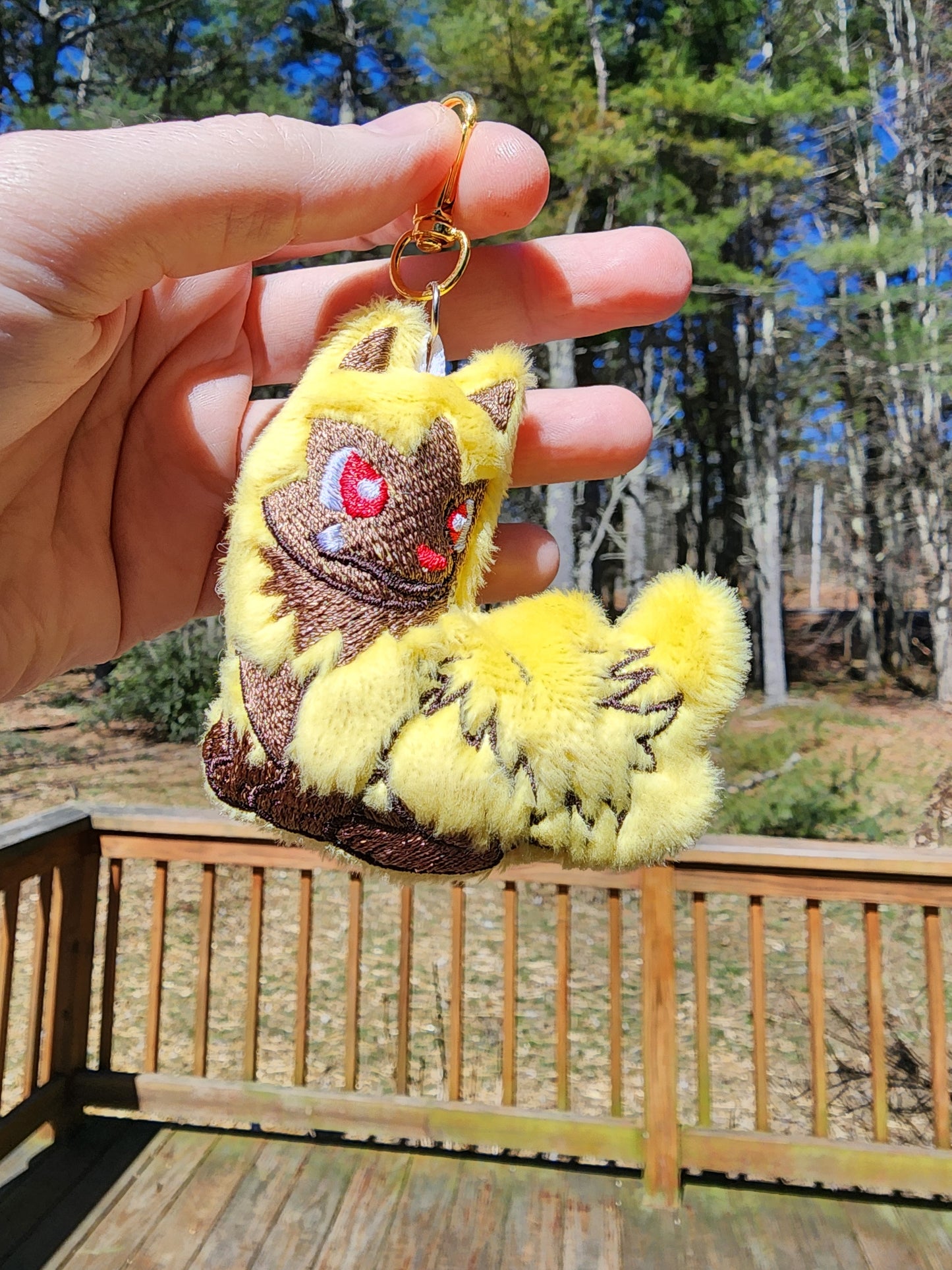 Poochyena Plushie Keychain Plush keychain Sweethaven Cottage