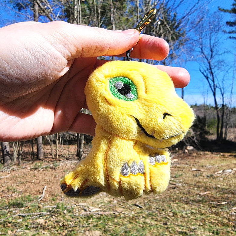 Digimon Agumon Plushie Keychain Plush keychain Sweethaven Cottage   