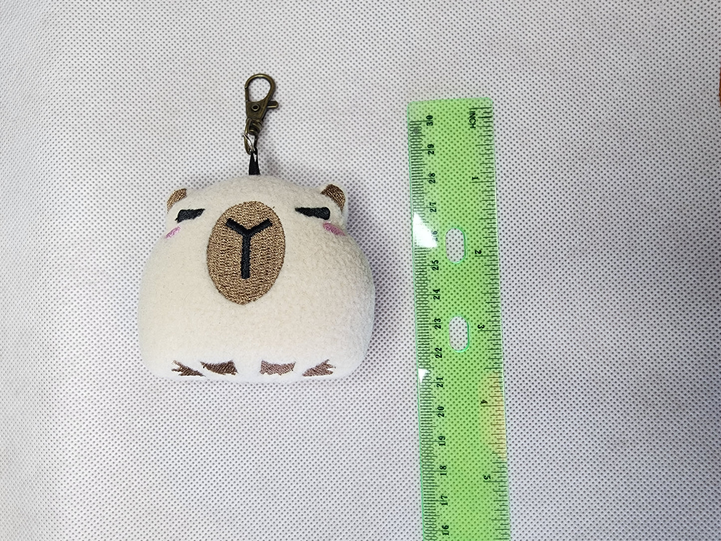 Capybara Plushie Keychain Plush keychain Sweethaven Cottage   