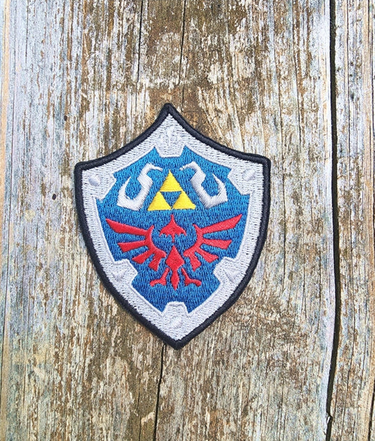 Zelda Hyrule Shield Embroidered Iron-on Patch  Sweethaven Cottage   