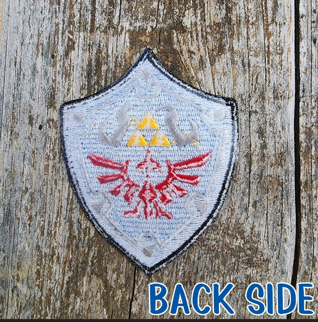 Zelda Hyrule Shield Embroidered Iron-on Patch  Sweethaven Cottage   