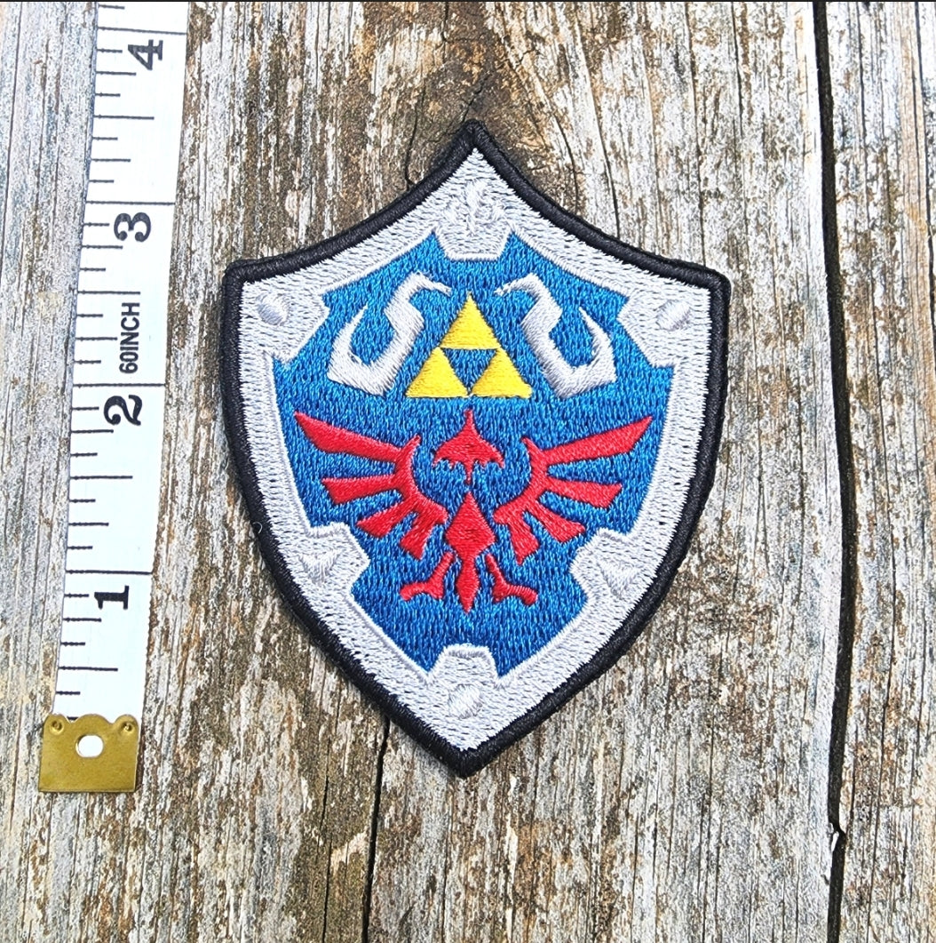 Zelda Hyrule Shield Embroidered Iron-on Patch  Sweethaven Cottage   