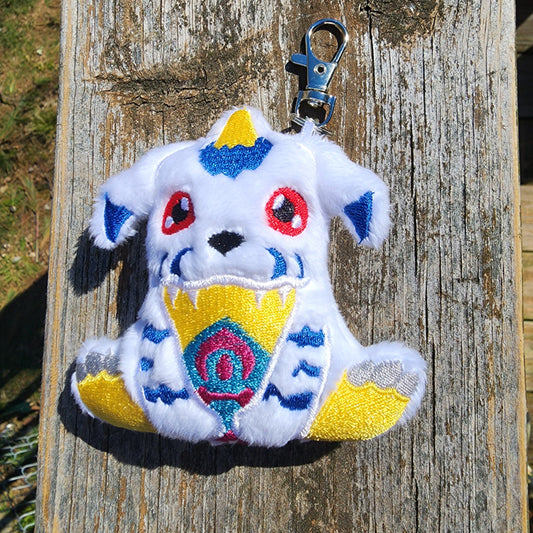 Digimon Gabumon Plushie Keychain Plush keychain Sweethaven Cottage   