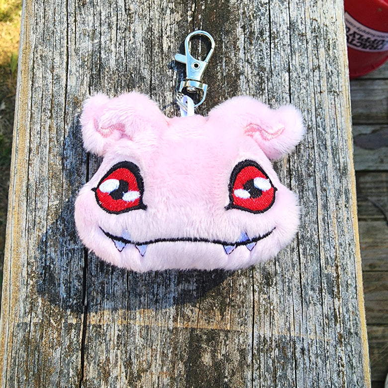 Digimon Koromon Plushie Keychain Plush keychain Sweethaven Cottage   