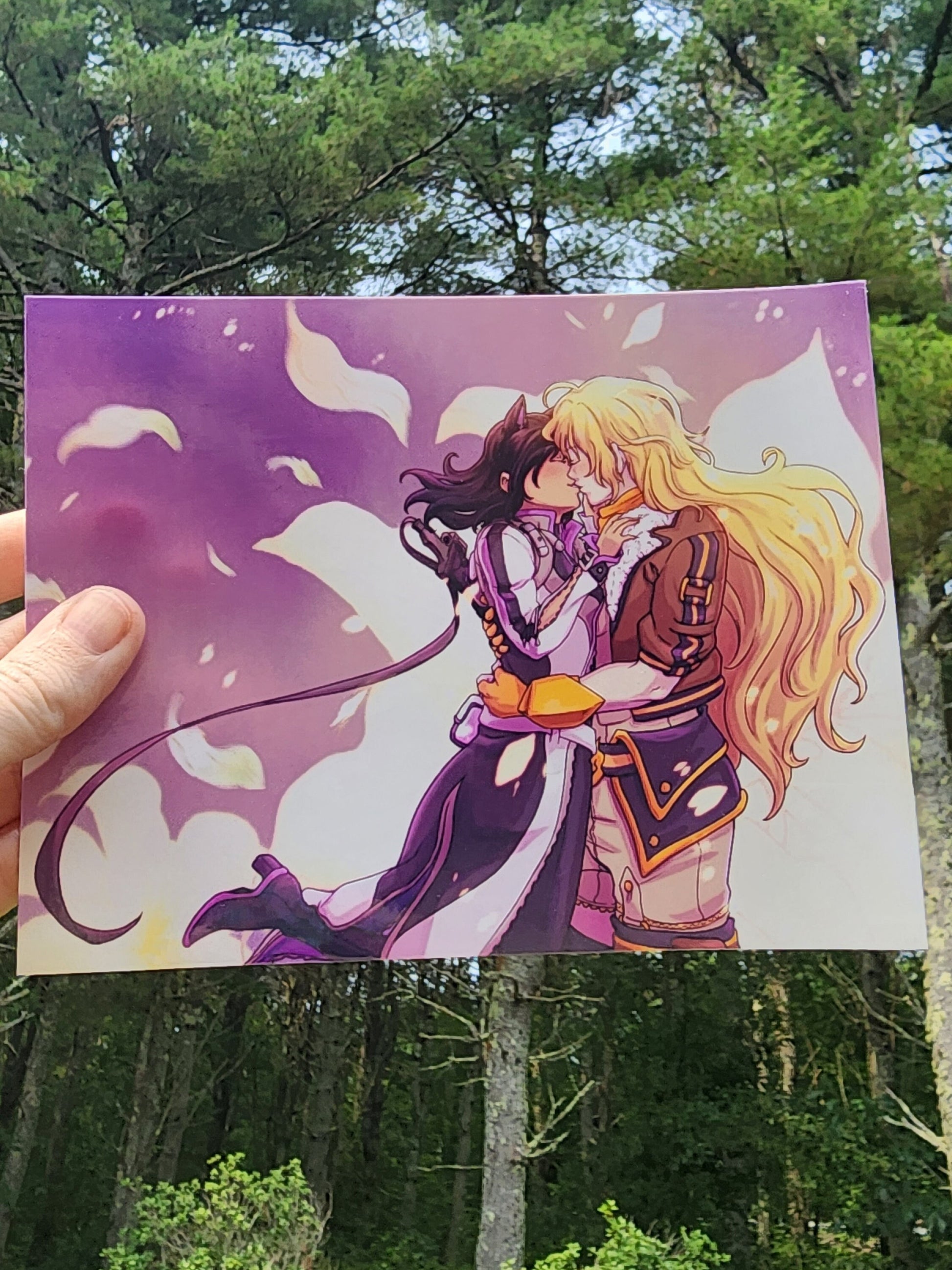 BUMBLEBY Kiss Art Print Semi glossy premium art card and letter sized BMBLBY art print poster  Sweethaven Cottage   