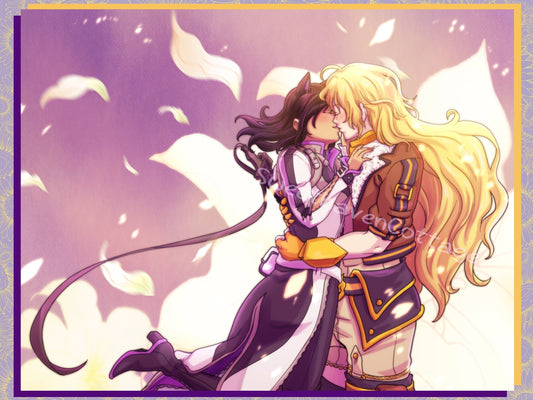 BUMBLEBY Kiss Art Print Semi glossy premium art card and letter sized BMBLBY art print poster  Sweethaven Cottage   