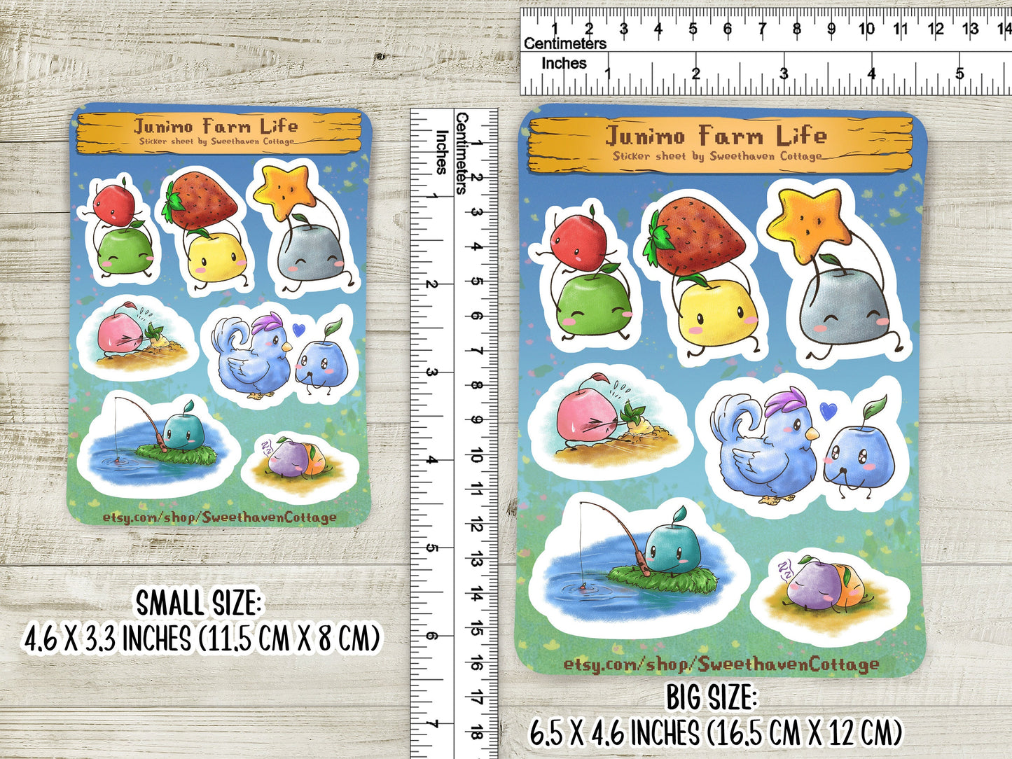 Junimo Sticker sheet Stardew Valley Faming life cute water-resistant glossy vinyl stickers  Sweethaven Cottage Small 4.5"  