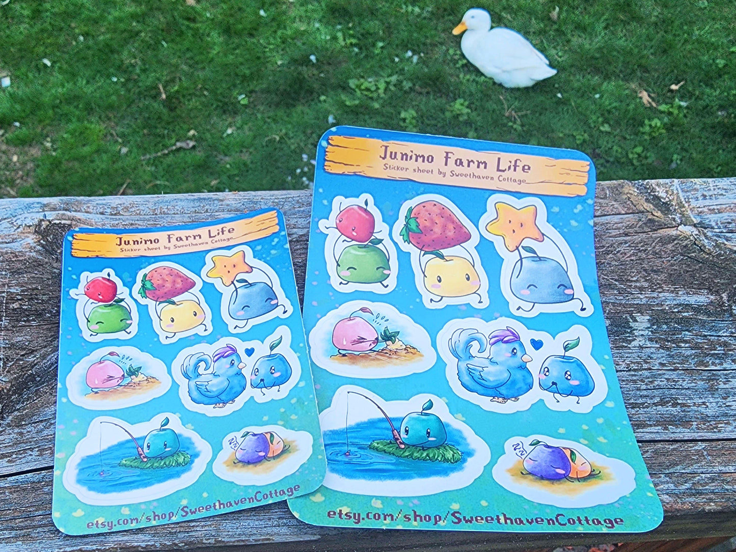 Junimo Sticker sheet Stardew Valley Faming life cute water-resistant glossy vinyl stickers  Sweethaven Cottage   