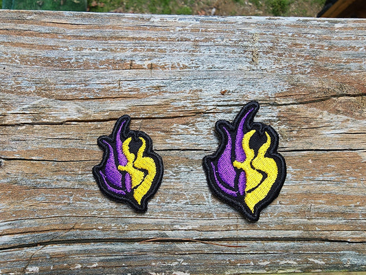 BUMBLEBY Embroidered Emblem Iron-on Patch BMBLB Yang and Blake symbol fabric embroidery patch Free shipping  Sweethaven Cottage   