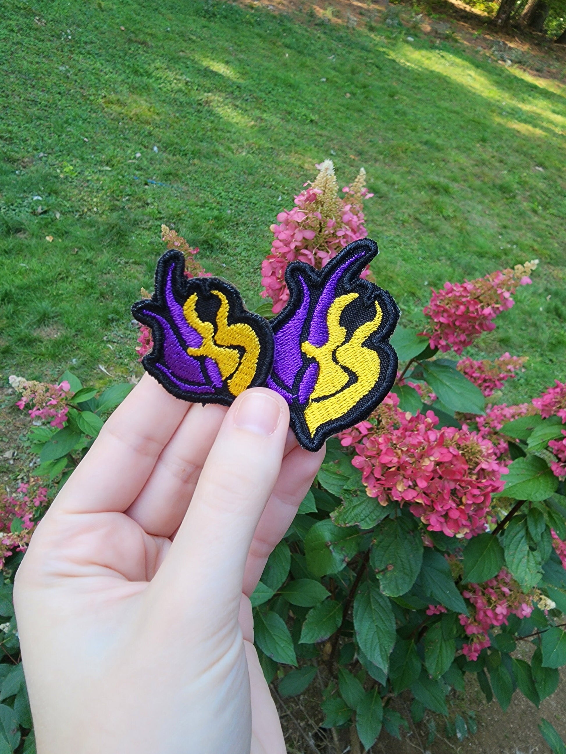 BUMBLEBY Embroidered Emblem Iron-on Patch BMBLB Yang and Blake symbol fabric embroidery patch Free shipping  Sweethaven Cottage   