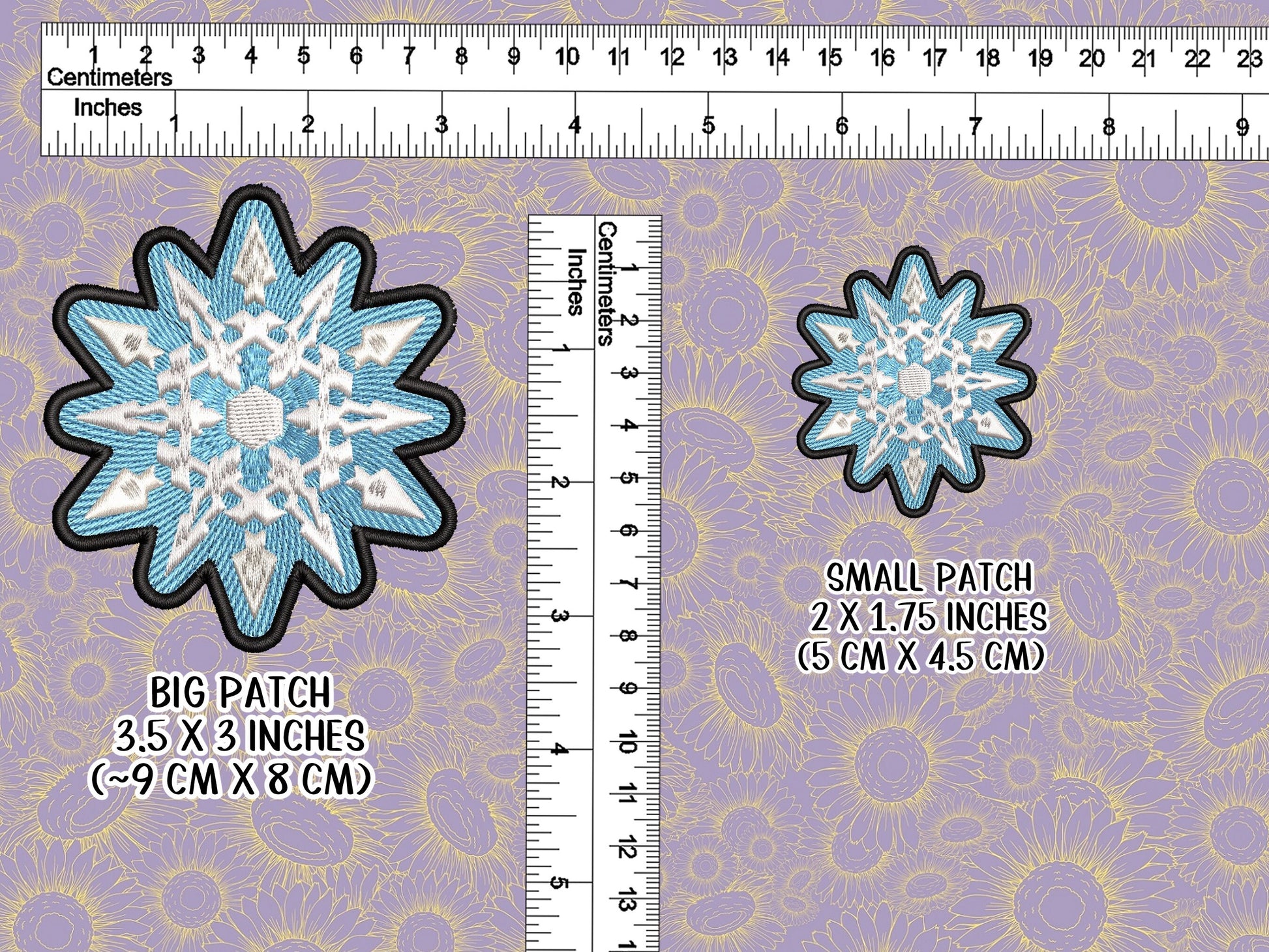 Weiss Schnee Embroidered Emblem Iron-on Patch symbol fabric embroidery patch Free shipping  Sweethaven Cottage   