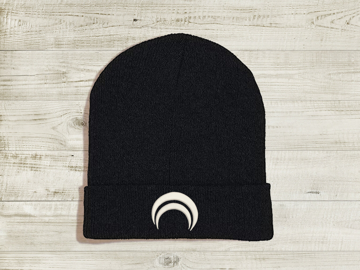 Jaune Arc JNPR Embroidered Beanie hat | Custom cozy winter knitted skull cap with Jaune's emblem  Sweethaven Cottage   