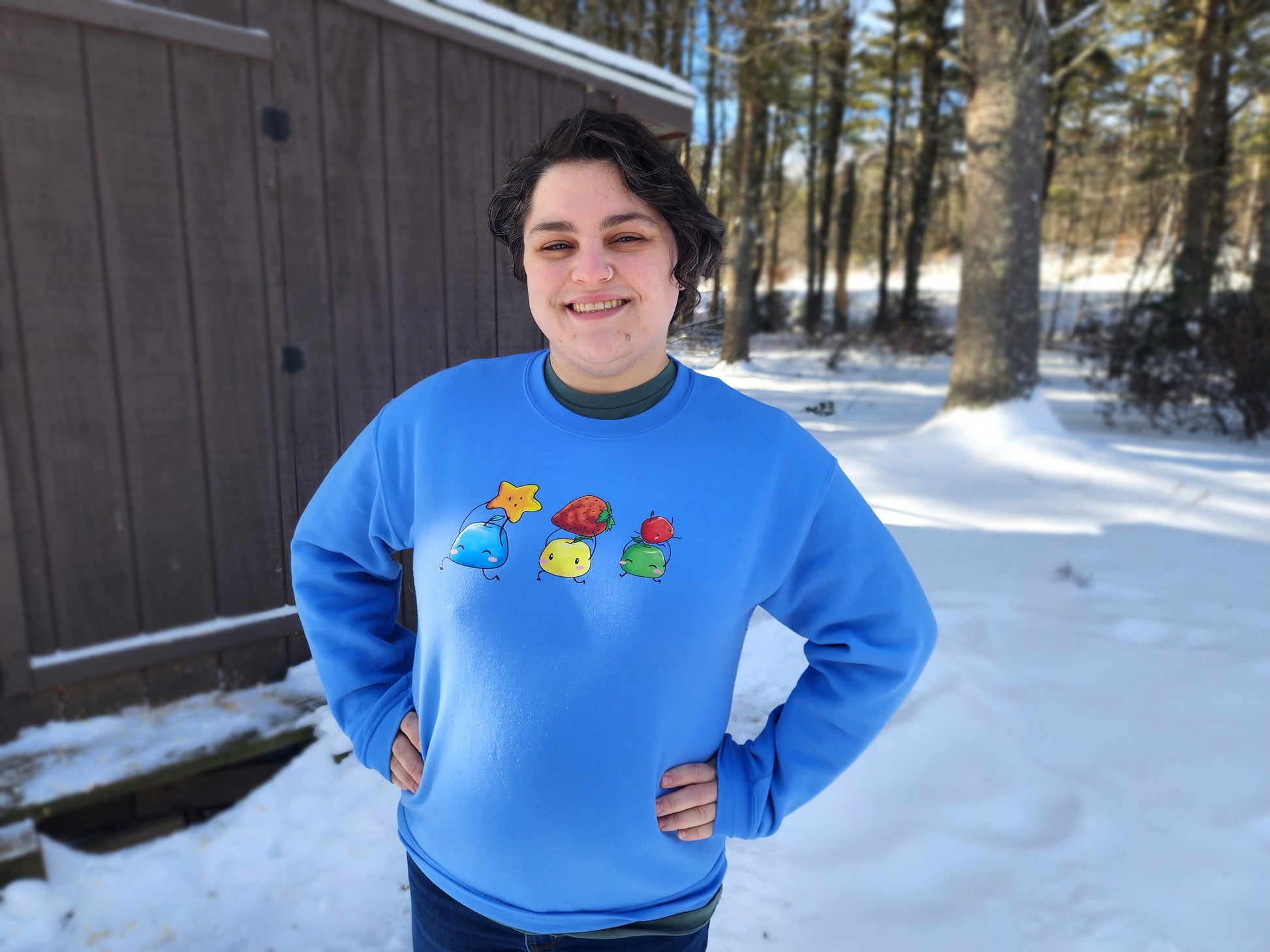 Stardew Valley Junimo Sweater Cozy Farm life Adult Unisex Sweatshirt Pullover Crewneck Sweater  Sweethaven Cottage   