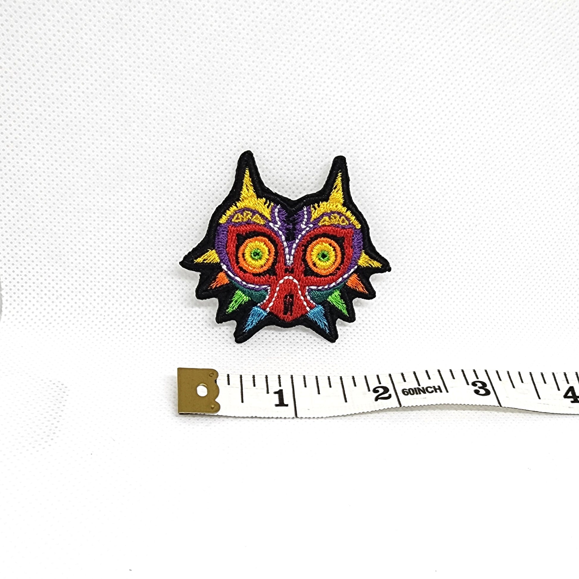 Majora's Mask Embroidered Iron-on Patch TLOZ Skull Kid cursed mask fabric embroidery patch with Free shipping  Sweethaven Cottage   