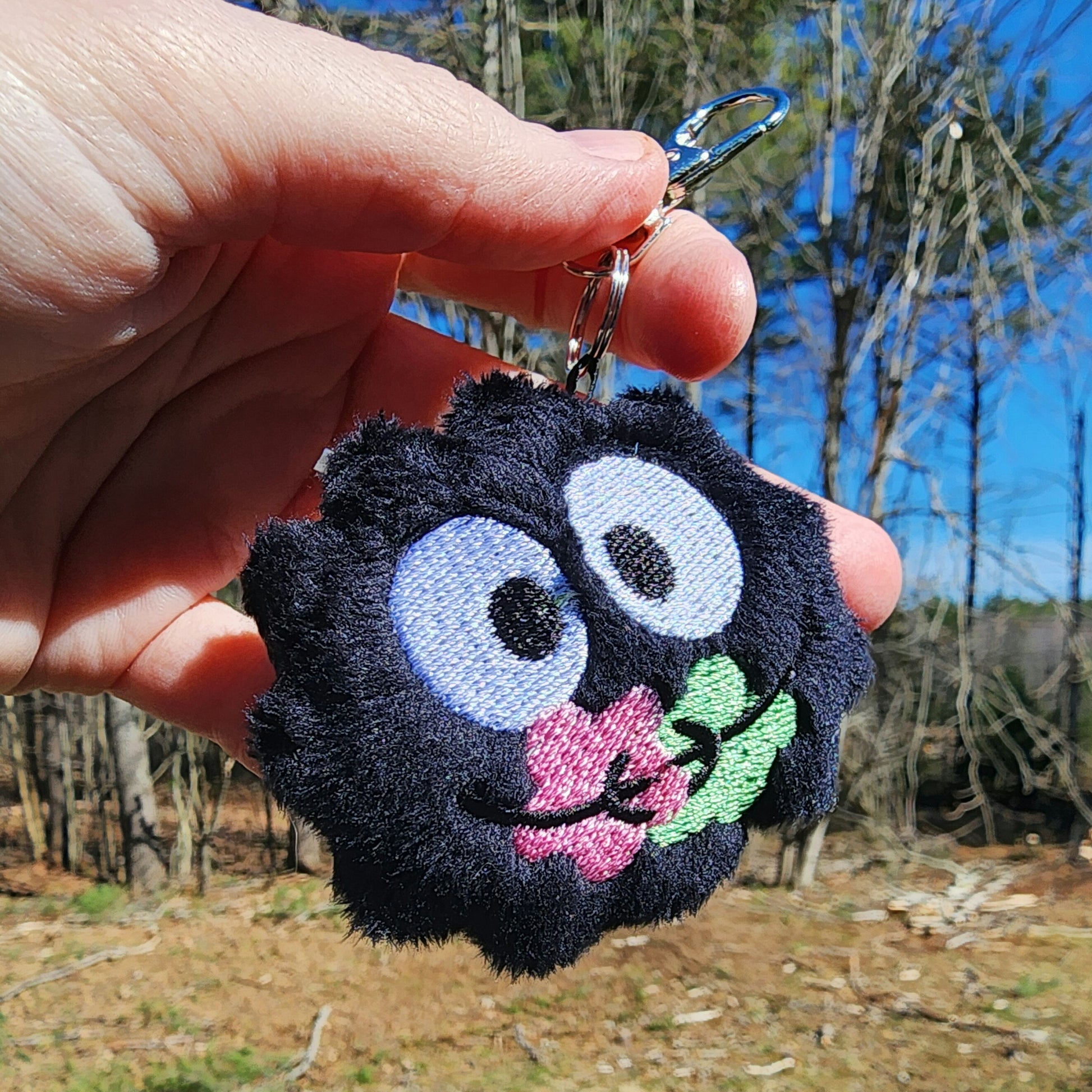 Soot Sprite Susuwatari Plushie Keychain Plush keychain Sweethaven Cottage   